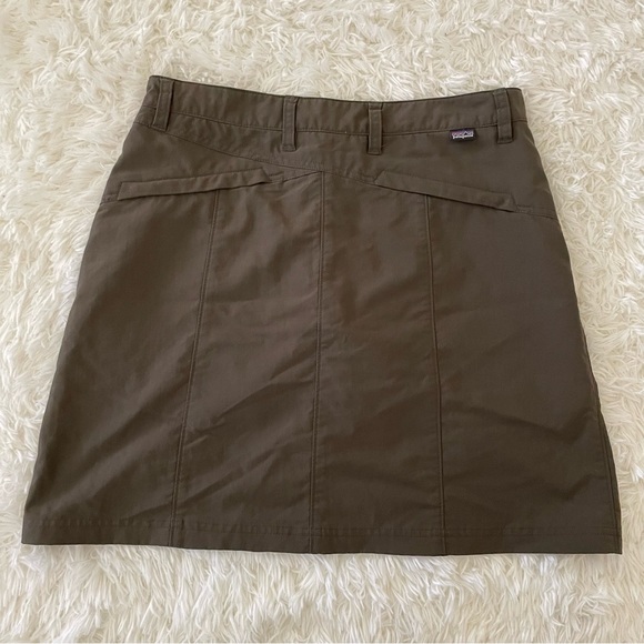 Patagonia nylon blend hiking skort lightweight pockets brown outdoors athletic 6 - Picture 3 of 8